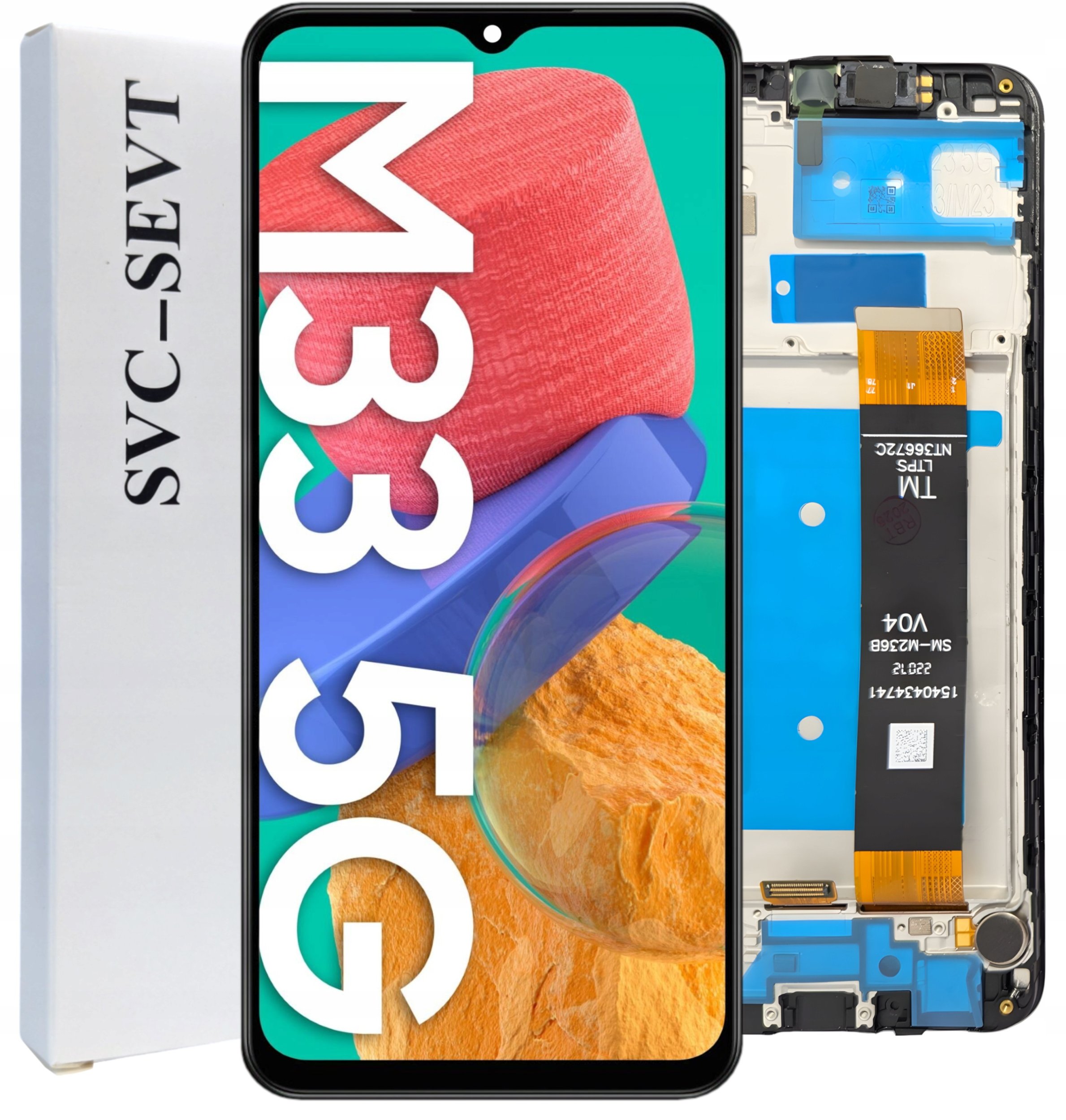 ORYGINAŁ WYŚWIETLACZ EKRAN LCD SZYBKA DOTYK DO SAMSUNG GALAXY M33 5G RAMKA