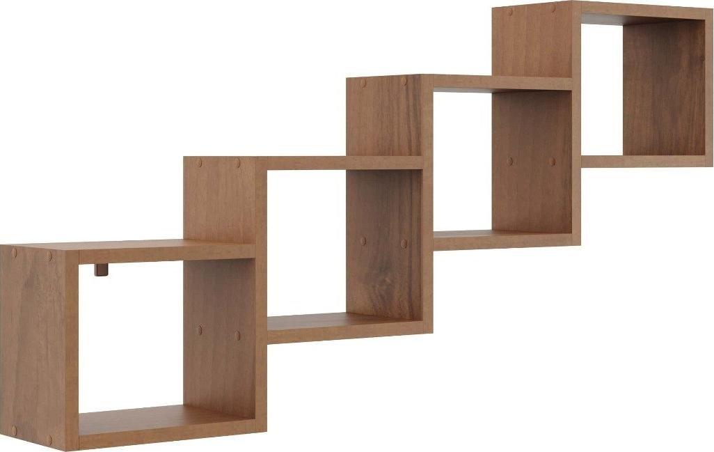 KROKUS Półka ALESIA 3 orzech