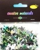 Elementy kryształkowe gwiazdy zielone 6-22mm 20g