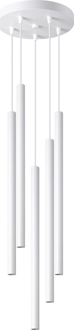 Lampa wisząca Sollux Lighting SOLLUX Lampa wisząca PASTELO 5P biała 5 x G9 SL.1175