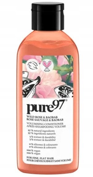 Pure97, Rose & Baobab, Hair Shampoo, For Volume, 200 ml For Women