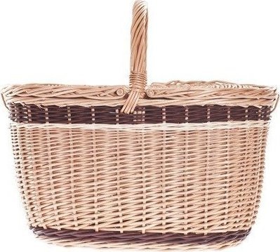 WickerPL Wiklinowy Kosz Piknikowy 42x32 H24/40 cm
