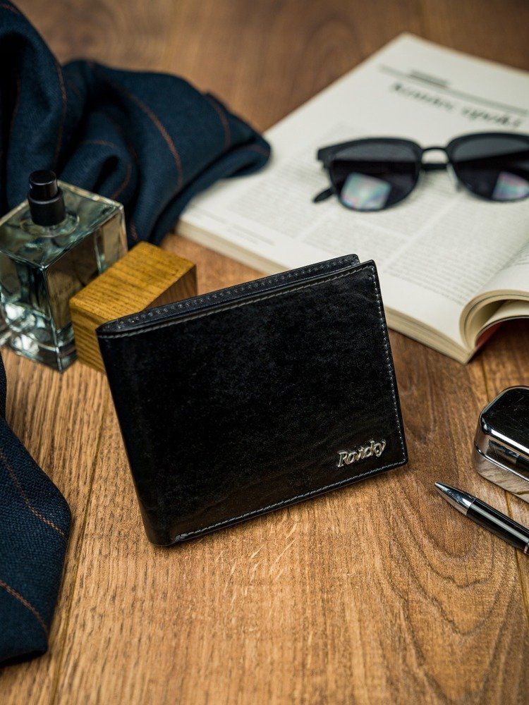 Rovicky Rewelacyjny Męski Portfel Rovicky Skóra Naturalna