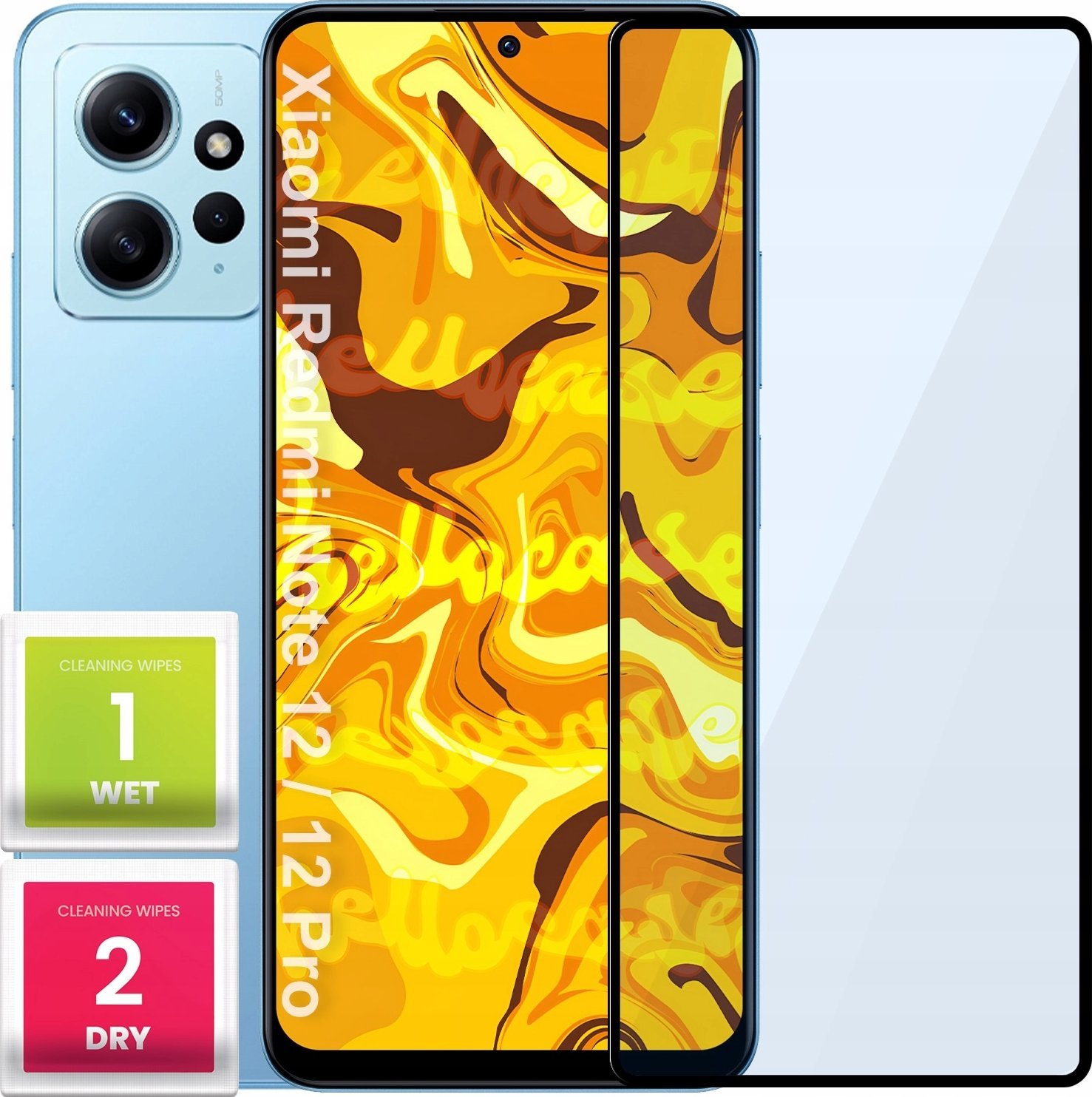 Hello Case SZKŁO HARTOWANE DO XIAOMI REDMI NOTE 12 / 12 PRO PEŁNE NA CAŁY EKRAN SZYBKA