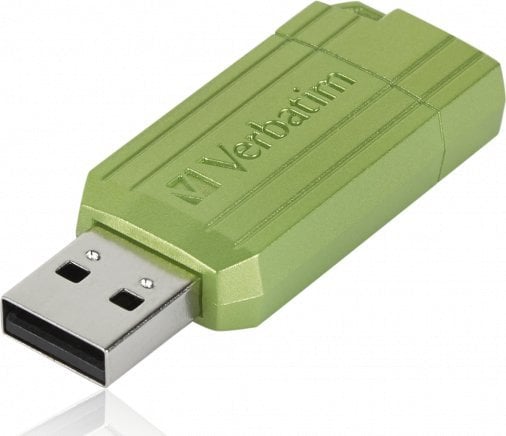 Pendrive Verbatim Verbatim USB flash disk, USB 2.0, 128GB, Store,N,Go PinStripe, zielony, 49462, do archiwizacji danych