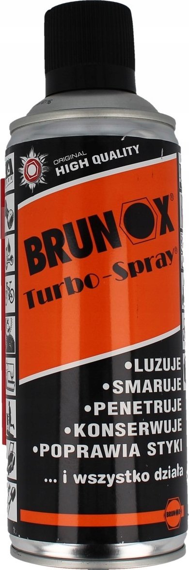 Brunox BRUNOX TURBO SPRAY PREPARAT DO SZCZYSZCZENIA I KONSERWACJI ROWERÓW 400 ML