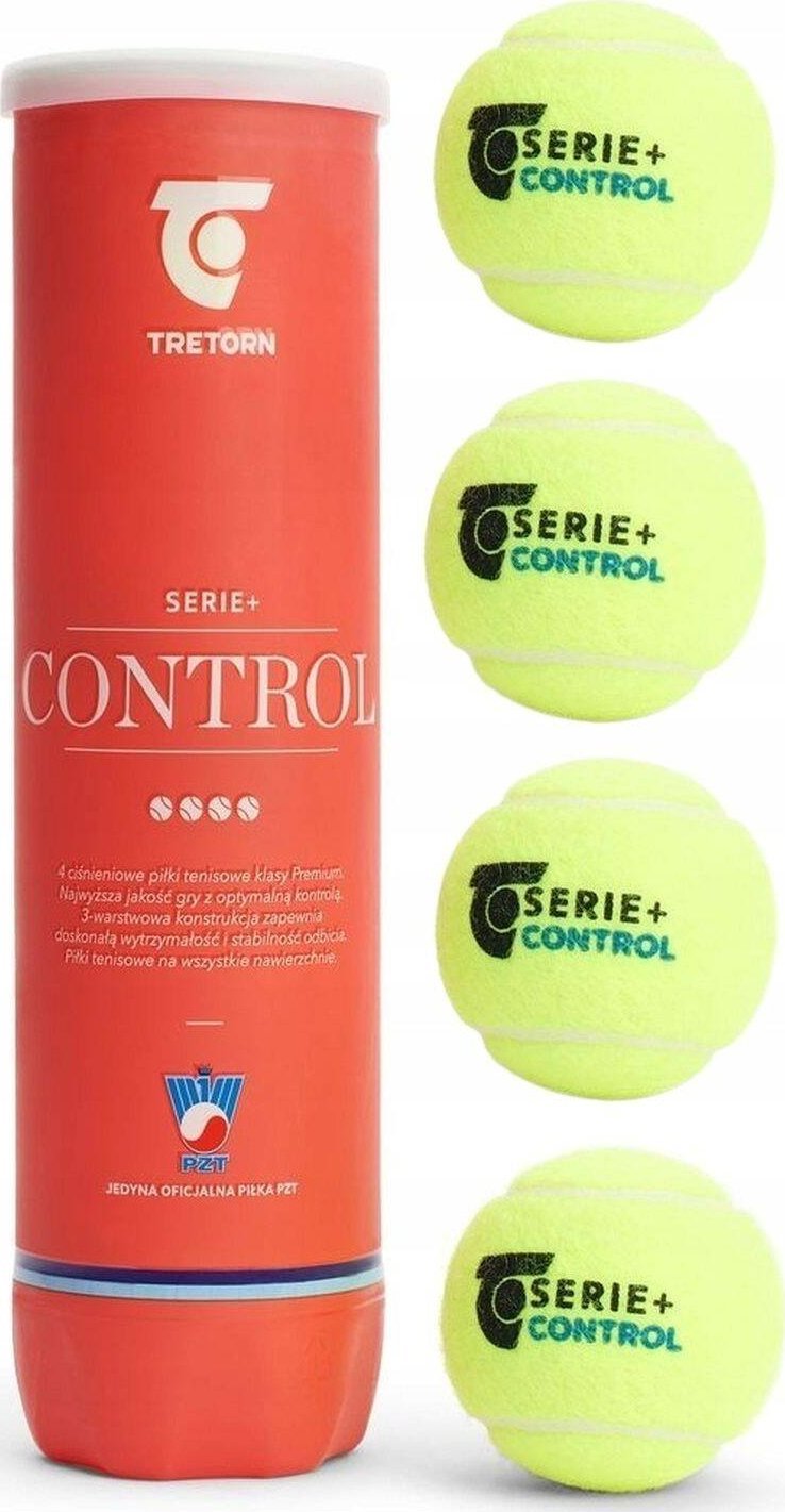 Tretorn PIŁKI DO TENISA ZIEMNEGO TENISOWE TRETORN SERIE+ CONTROL 4 SZTUKI