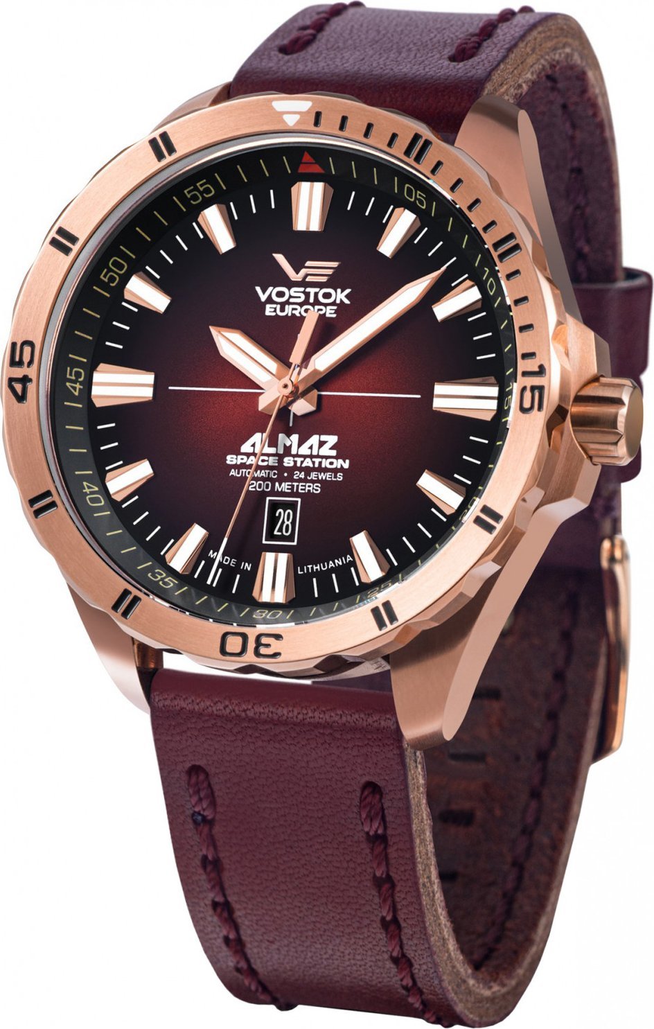Zegarek Vostok Europe Zegarek męski Vostok Europe NH35A-320B679 czerwony