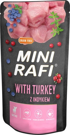 Mokra karma dla psa Mini Rafi z indykiem 150 g