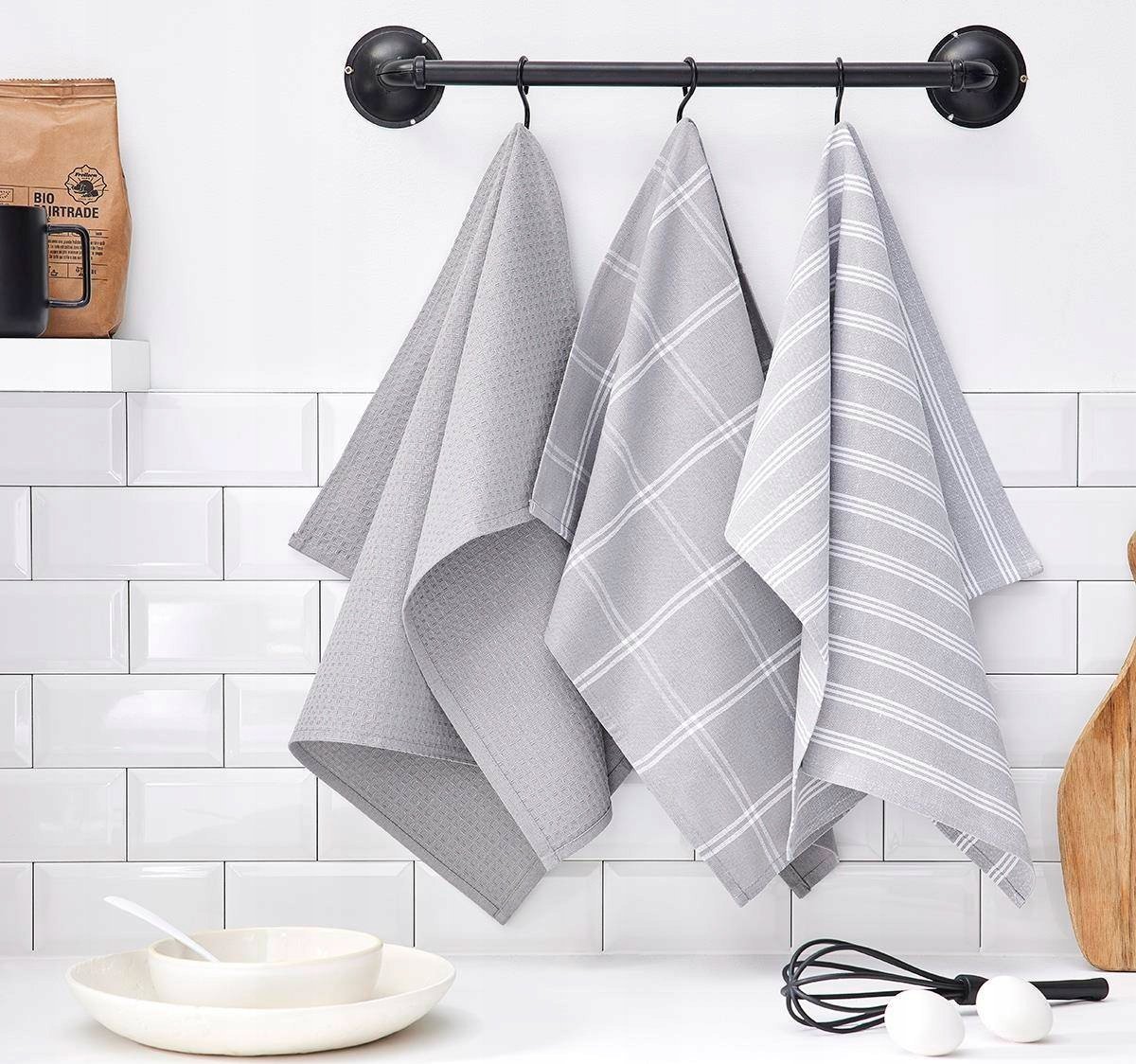 TODAY Ściereczki kuchenne bawełniane On, 3 sztuki, 50 x 70 cm