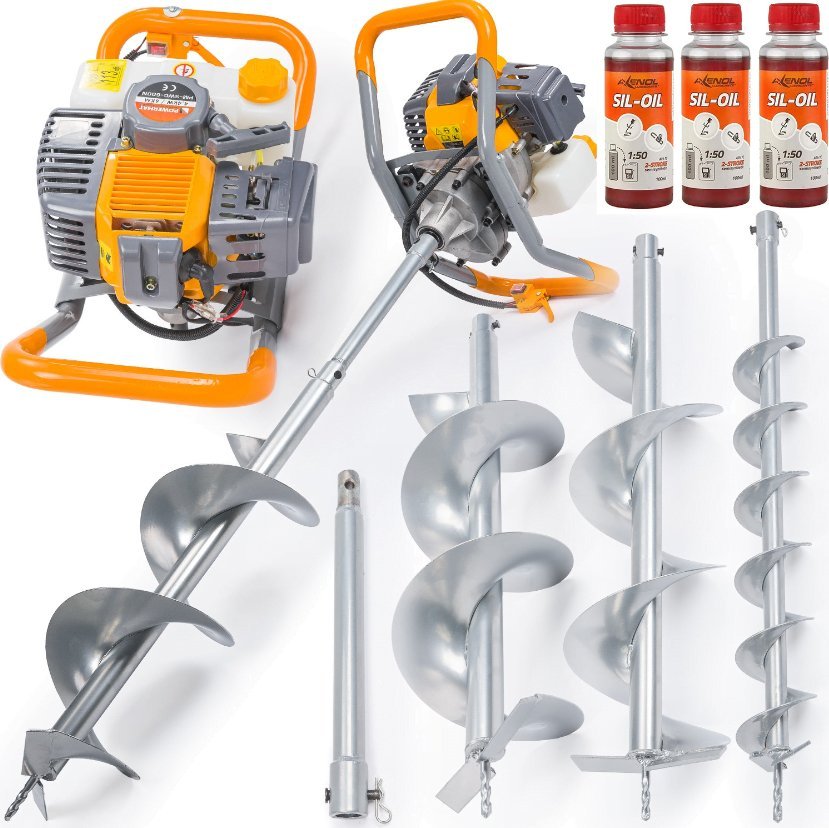 Powermat Wiertnica świder spalinowy 6KM 3 świdry 10/20/30 N POWERMAT PM-SWG-600N-3W