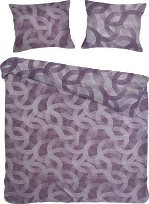 Darymex Pościel bawełniana SPOTY PURPLE/160x200 COTTONLOVE JACQUARD