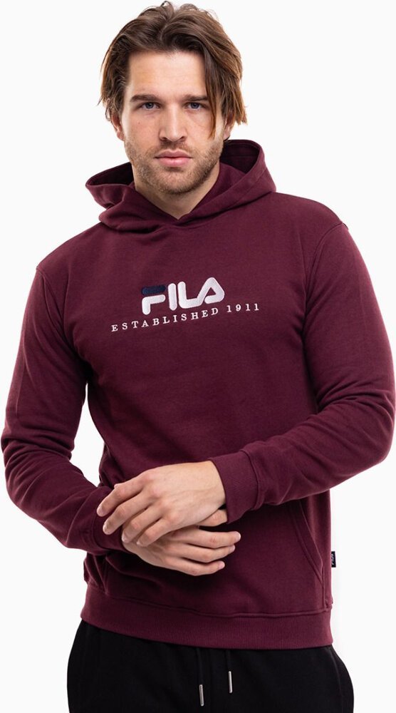 Fila Bluza męska Fila Brunssum burgundowa FAU0145 40107 S