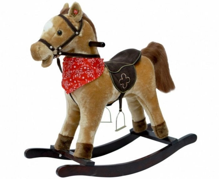 Artyk Koń na biegunach brązowy