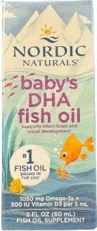 Alkotest NORDIC NATURALS_Baby's DHA Fish Oil Witamina D3 Omega 3 suplement diety dla dzieci 60ml