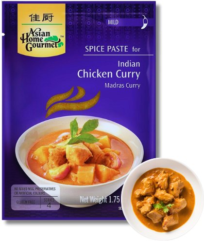 Pasta Madras Curry Asian Home Gourmet indyjska przyprawa 50g