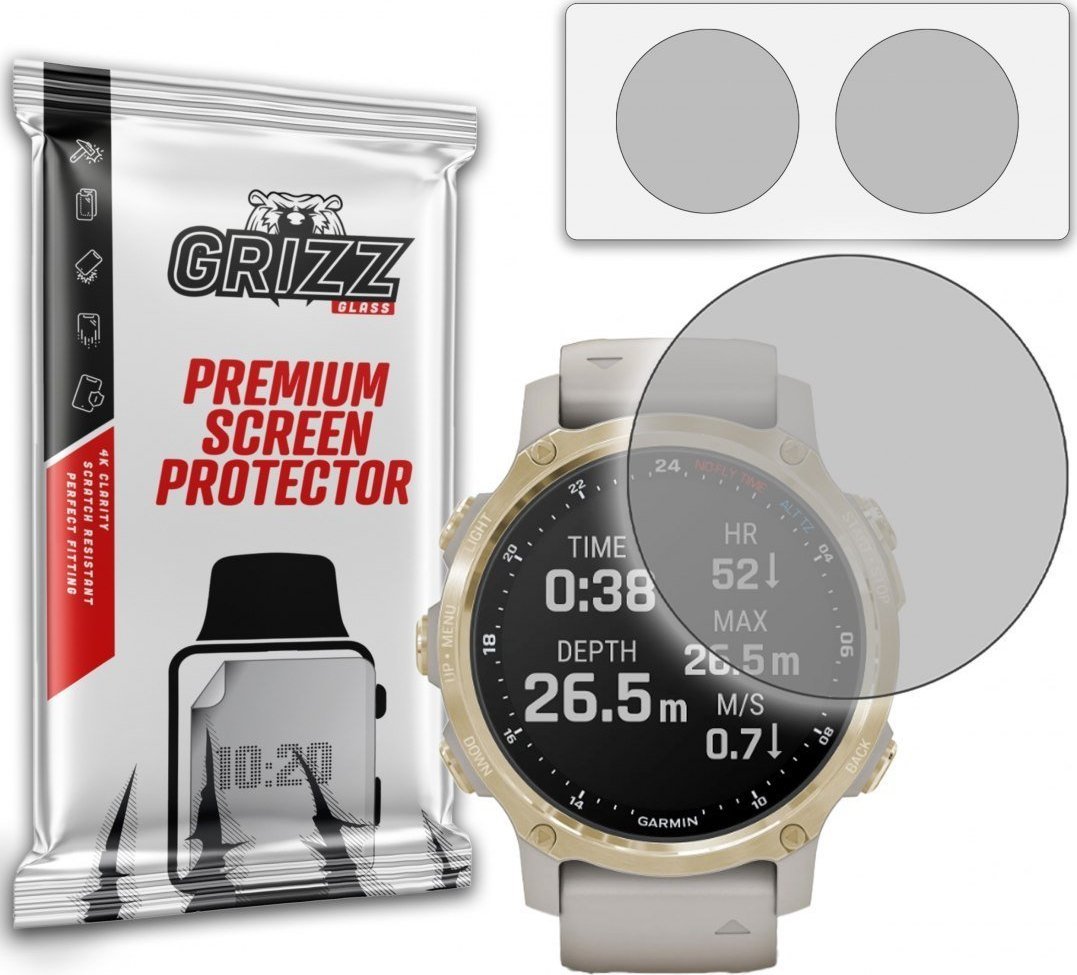 GrizzGlass Folia matowa Grizz Garmin Descent Mk2s