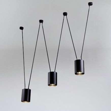 Lampa wisząca Shilo LAMPA wisząca VIWIN 9022 Shilo metalowy OPRAWA zwis tuby czarne