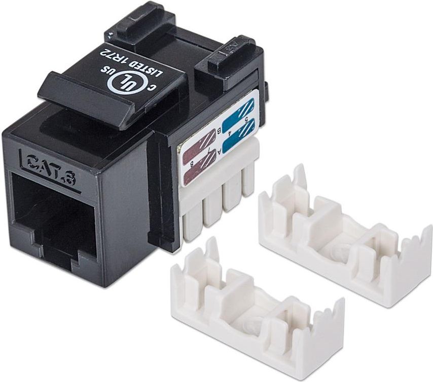 Intellinet Network Solutions MODUŁ KEYSTONE RJ45 UTP CAT6 CZARNY (210720)