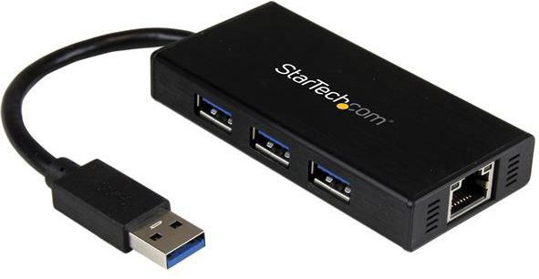 HUB USB StarTech 1x RJ-45 + 3x USB-A 3.0 (ST3300GU3B)