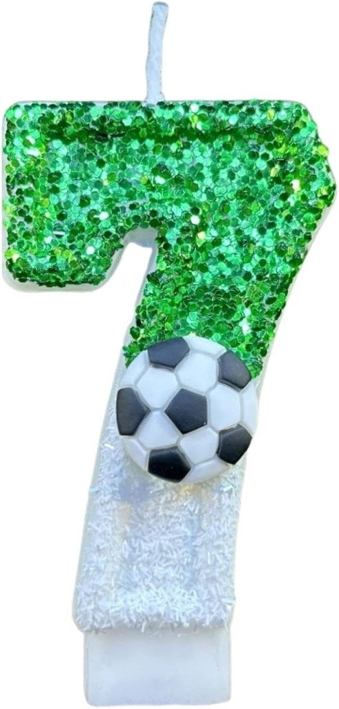 Świeczka Na Tort Piłka Nożna Urodzinowa Świeczki na Urodziny CYFRA 7