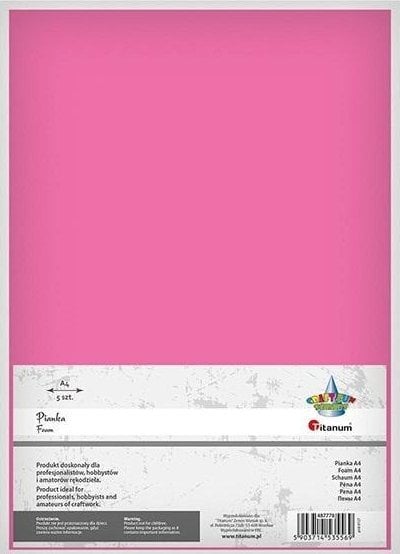 Titanum Pianka A4 5szt. ciemnoróżowa