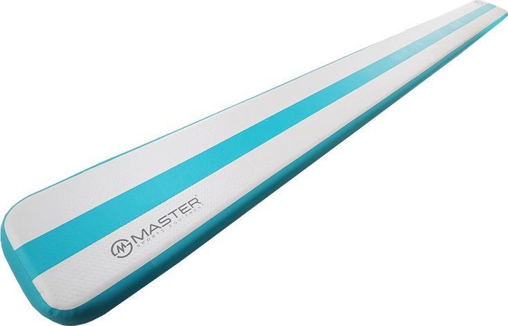 Master Dmuchany materac gimnastyczny Airbeam 500 cm x 40 cm x 10 cm niebieski