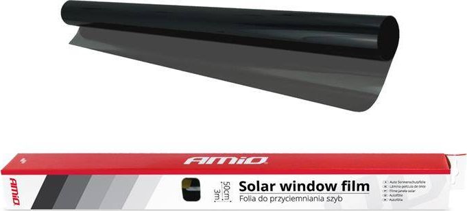 AMiO Folia do przyciemniania szyb Dark Black 0,5x3m (15%)