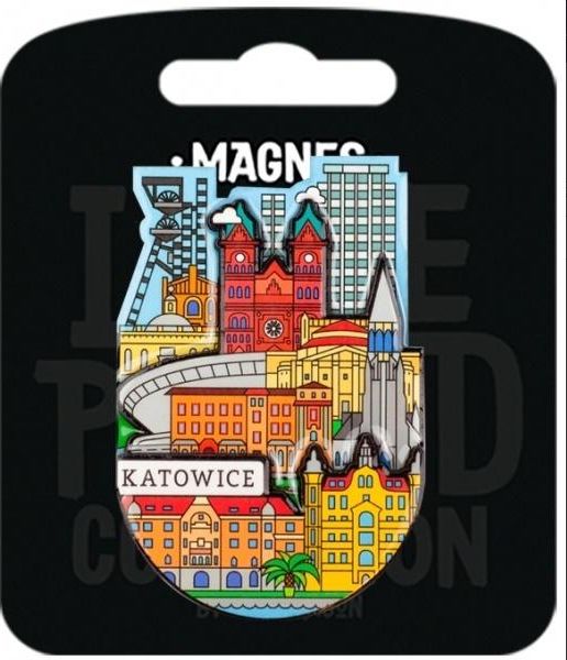 Pan Dragon Magnes I love Poland Katowice ILP-MAG-C-KAT-05