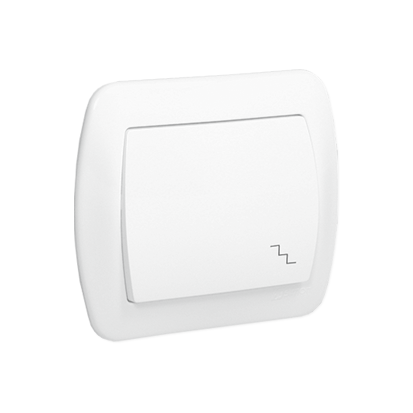 Kontakt-Simon Łącznik schodowy podwójny AKORD biały - AW611