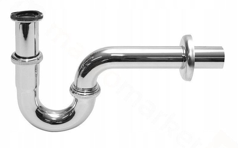 Instadrain syfon do umywalki rurowy bez spustu metalowy, chrom 719
