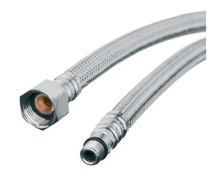 Wężyk przyłączeniowy Invena do baterii końcówka krótka 3/8" x M10 (WS-21-060)