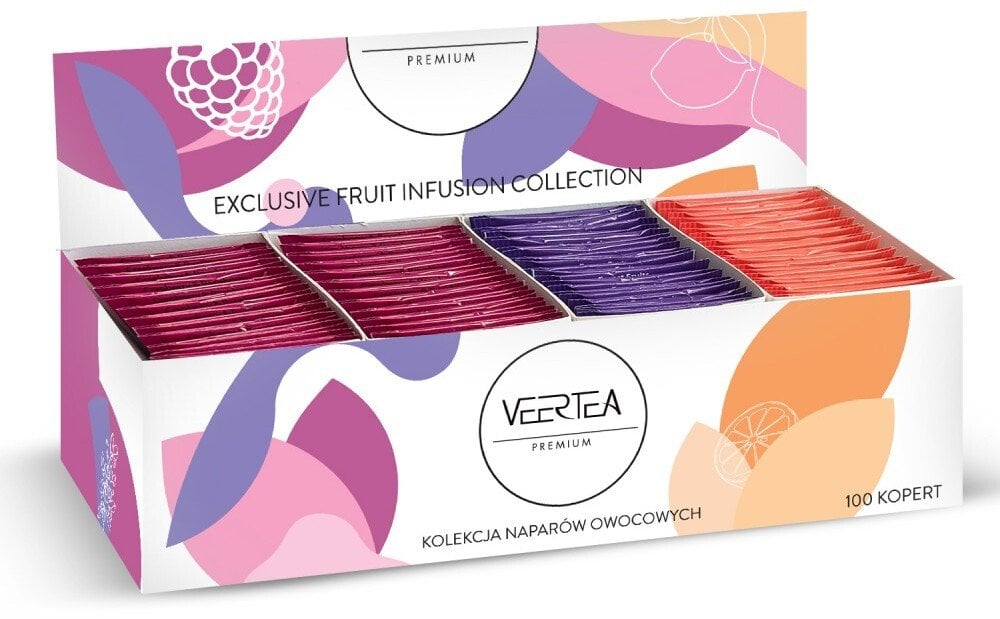 VEERTEA PREMIUM Kolekcja herbat owocowych 100 kopert