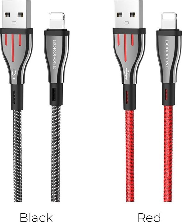 Kabel USB Borofone USB-A - Lightning 1.2 m Kolor wybierany losowo (6931474724847)