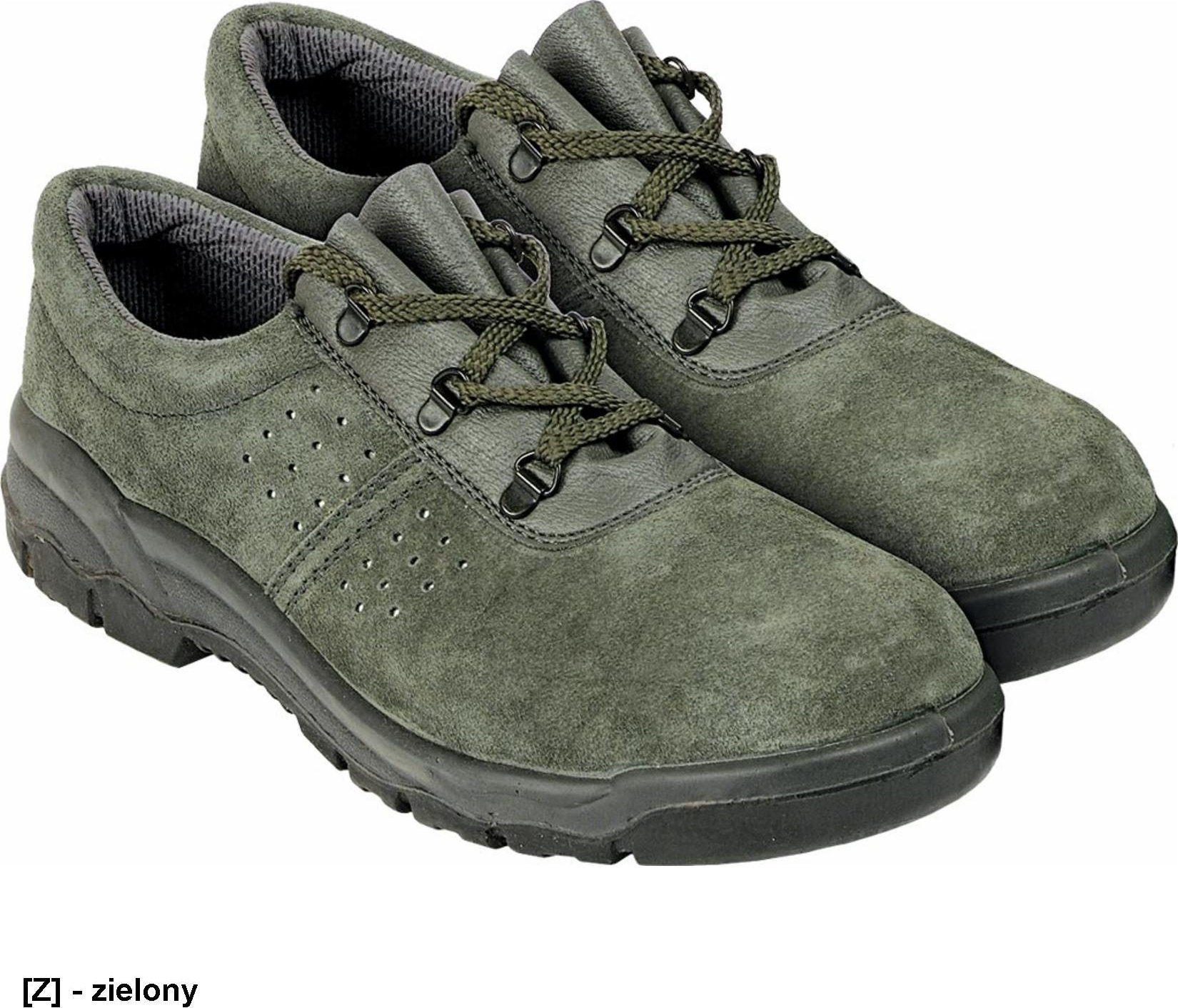 R.E.I.S. BRV (BRVELREIS) - welurowe półbuty ze stalowym podnoskiem 41