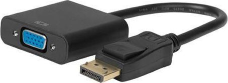 Adapter AV MicroConnect DisplayPort - D-Sub (VGA) czarny (DPVGA15CM)