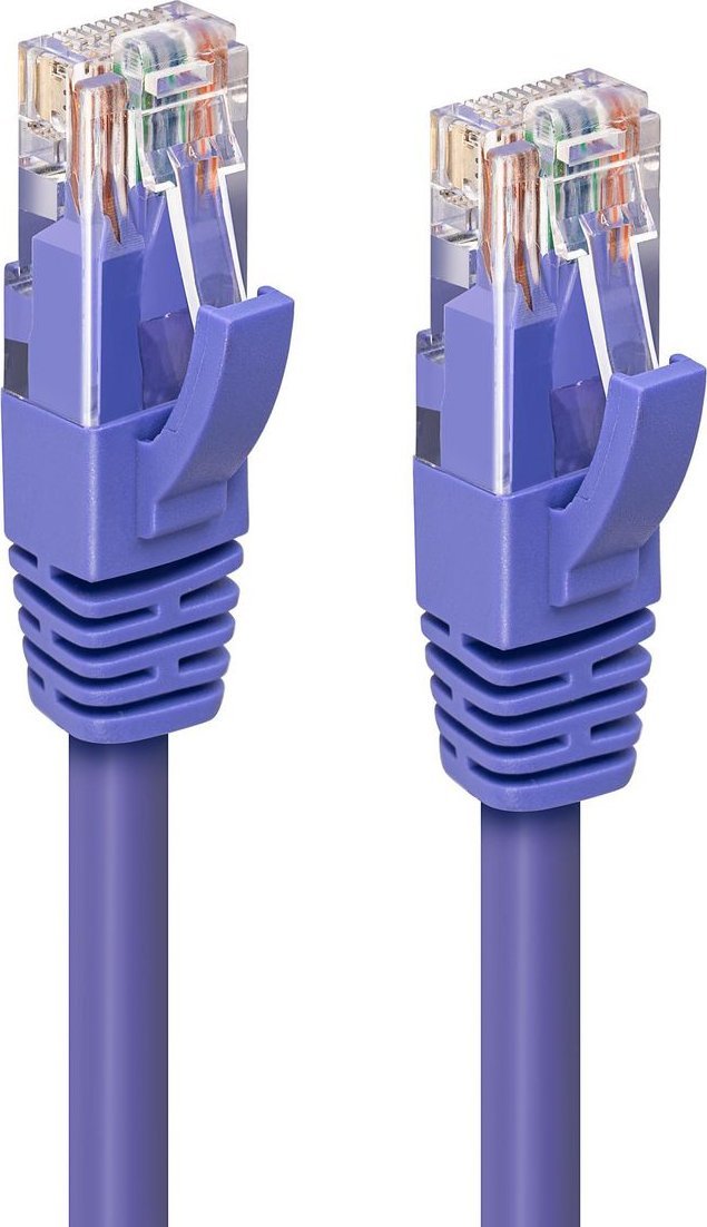 MicroConnect CAT6A UTP 7.5m Purple LSZH