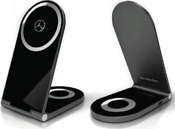 Mercedes Mercedes składana ład. indukcyjna 2w1 MEMFBGSLK 15W czarny/black Silver Star MagSafe