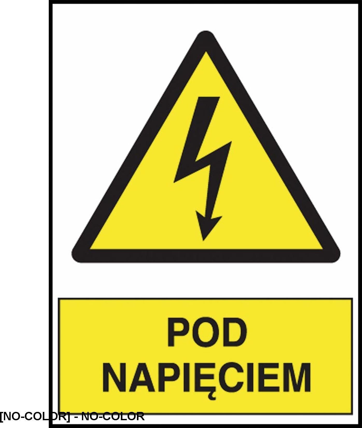 R.E.I.S. Z-2EOA - Znak elektryczny Pod napięciem