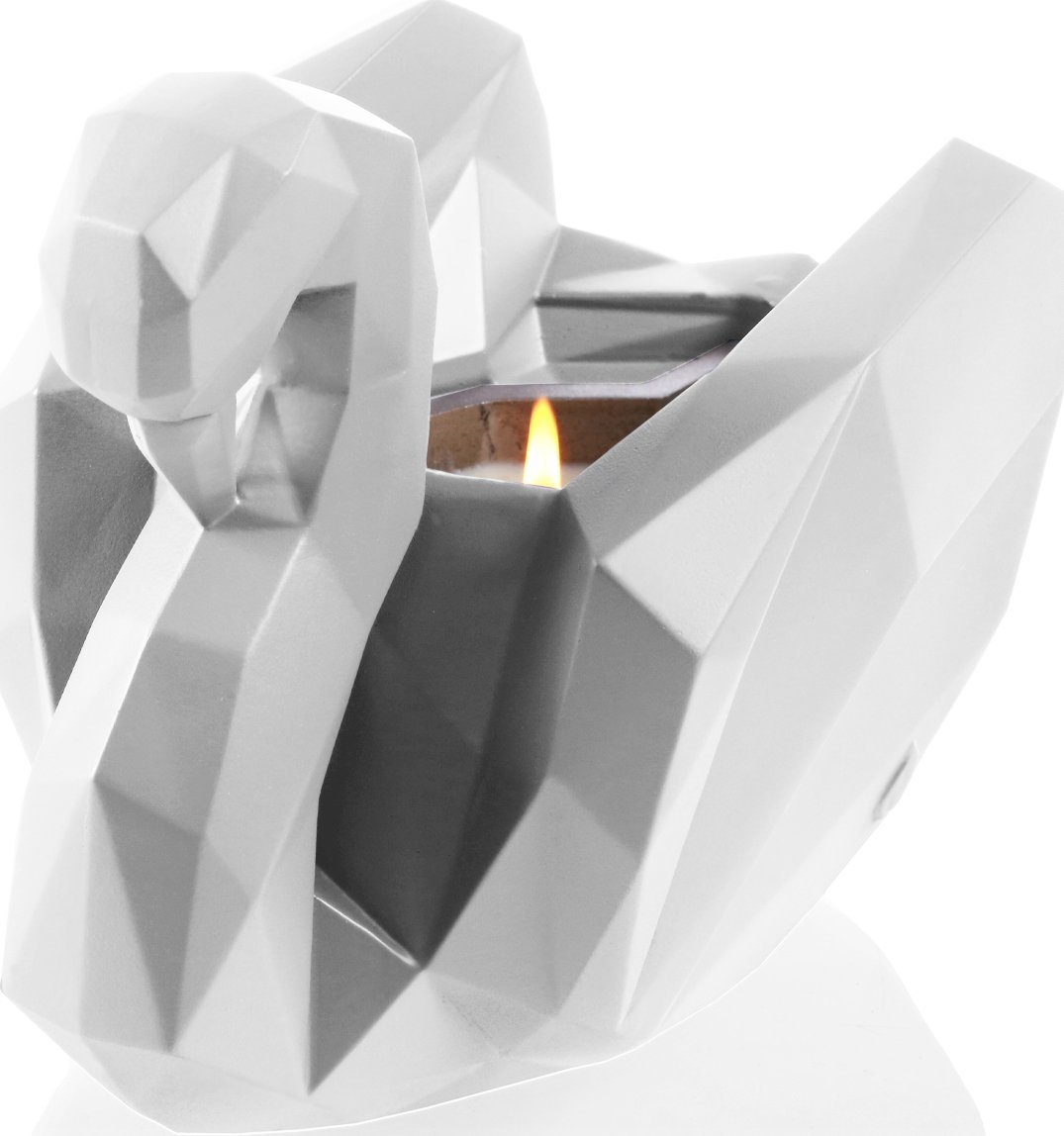 Candellana Świecznik ozdobny dekoracyjny pod świece Łabędź 3D