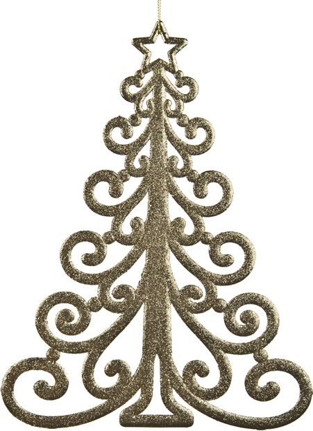 Witek Home Ozdoba świąteczena Choinka złota