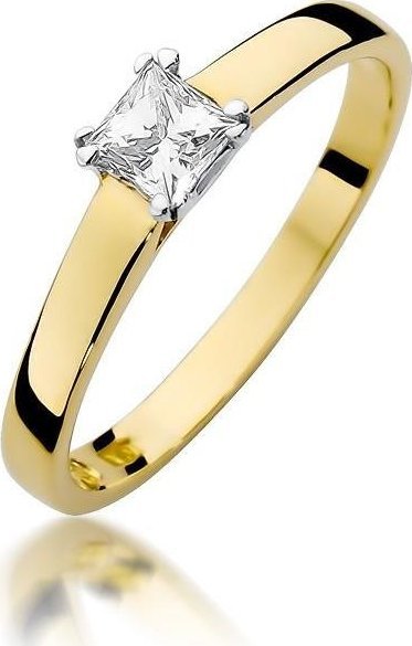 Best Diamonds złoty pierścionek z brylantem 0.30ct 9