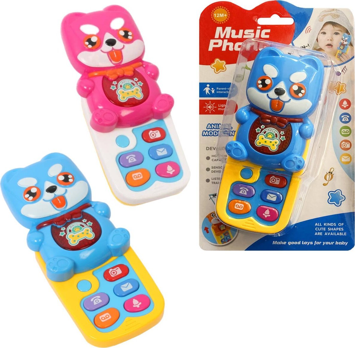 Trifox TELEFON MUZYCZNY PIESEK 1szt