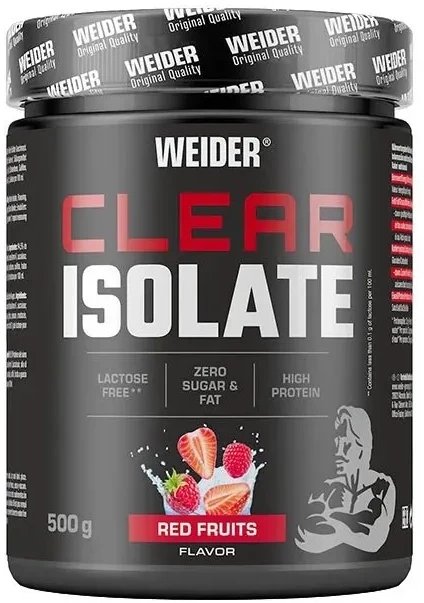 Weider - Białko Clear Isolate, Czerwone Owoce, Proszek 500g