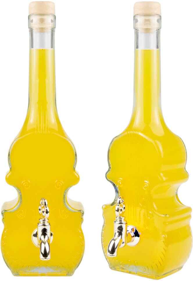 Butelka KARAFKA SKRZYPCE z kranikiem 500ml NALEWKA WINO PREZENT