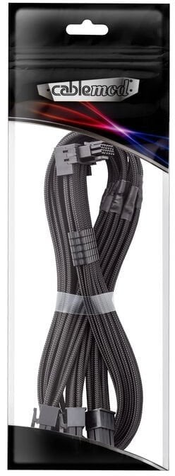 CableMod C-Series Pro Anschlusskabel - Variante A, 90, 16-Pin zu 3x8-Pin PCIe, schwarz
