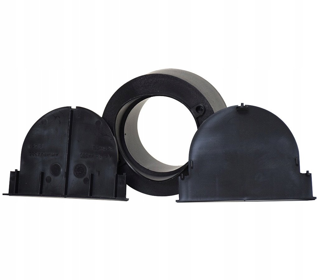 TOP X, zestaw montażowy do korytek w kolorze czarnym, zawierający 2 ścianki czołowe i adapter do podłączenia do kanalizacji oraz wskazówki montażowe