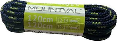 Mountval Sznurówki Sznurowadła Trekkingowe 120 cm 14 kolorów (granatowo/zielone)