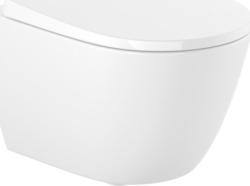 Miska WC Alkotest A34H689000 / ROCA / ONA COMPACTO / ZESTAW MISKA WC PODWIESZANA RIMLESS + DESKA WOLNOOPADAJĄCA DUROPLAST /