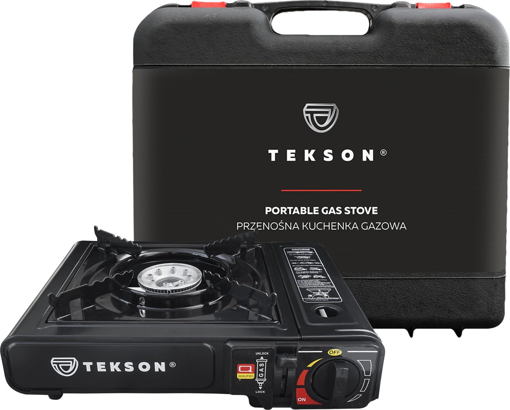 Tekson Kuchenka Turystyczna Palnik Gazowy Na Kartusz W Plastikowej Walizce